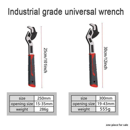 Multifunctional Self-Locking Wrench, 6, 8, 10, 12 Inch Multi-Model Pipe Flexible Wrench, Quick-Opening for Water Heating Pipes, Pipe Wrench Set