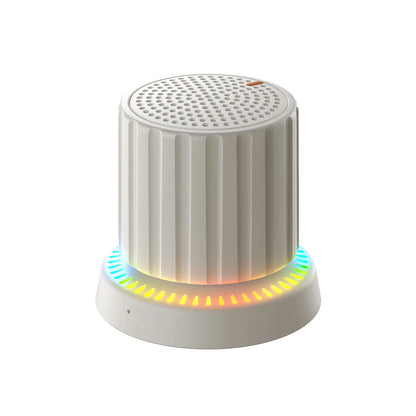 Lewinner Magnetic Bluetooth Speaker - IPX4 Water-Resistant Audio Device with TWS Pairing, RGB Rhythm Light, Rotary Knob Control, Rechargeable Bluetooth Receiver, Cable-Free Compact Portable Speaker for Bathroom, Outdoor Use, Bluetooth Receiver Speakers