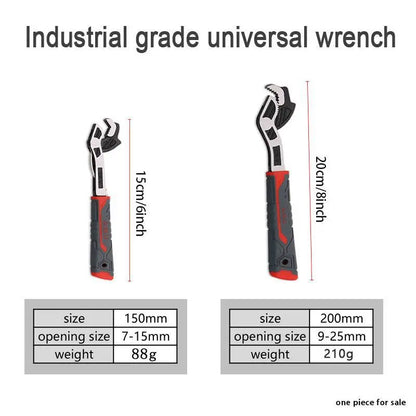 Multifunctional Self-Locking Wrench, 6, 8, 10, 12 Inch Multi-Model Pipe Flexible Wrench, Quick-Opening for Water Heating Pipes, Pipe Wrench Set