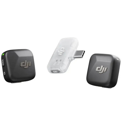 DJI Mic Mini (1 TX + 1 RX), Wireless Lavalier Microphone for Iphone/Camera/Android, Ultralight, Detail-Rich Audio, Noise Cancelling, Automatic Limiting, Vlog, Streaming, 400M Transmission